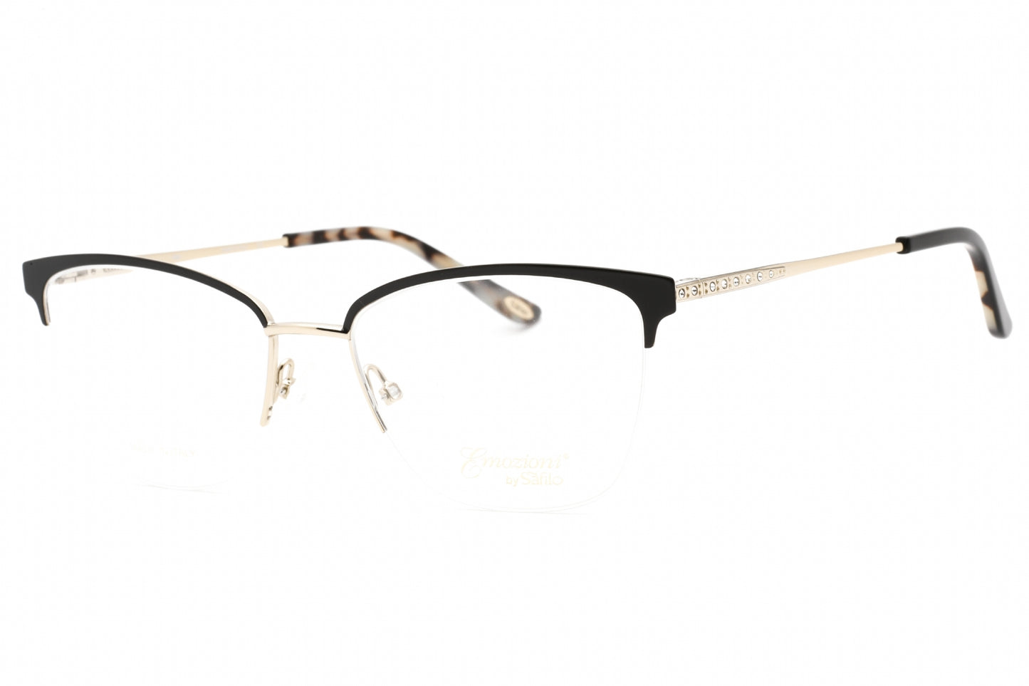 Emozioni 4408 I4600 Eyeglasses Matte Black Gold Size : 53