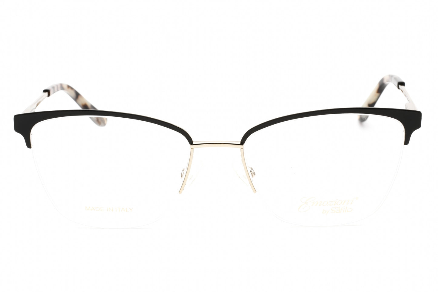 Emozioni 4408 I4600 Eyeglasses Matte Black Gold Size : 53