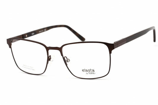 Elasta 3124 4in00 Eyeglasses Matte Brown Size : 55