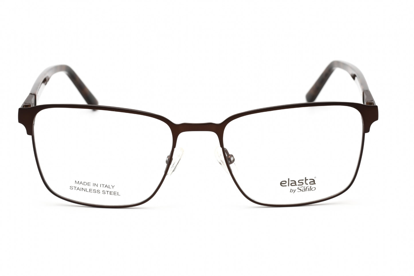 Elasta 3124 4in00 Eyeglasses Matte Brown Size : 55