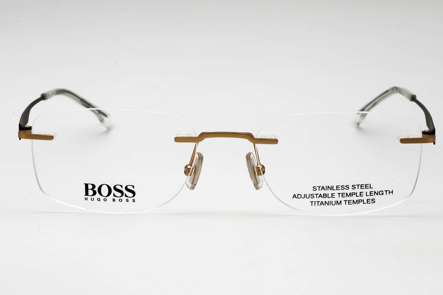 Hugo Boss Boss 1265/c Aoz00 Eyeglasses Matte Gold Size : 53