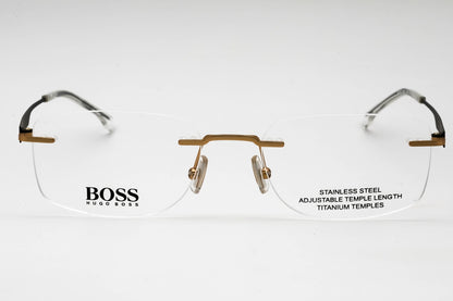 Hugo Boss Boss 1265/c Aoz00 Eyeglasses Matte Gold Size : 53