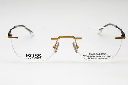 Hugo Boss Boss 1265/d Aoz00 Eyeglasses Matte Gold Size : 50