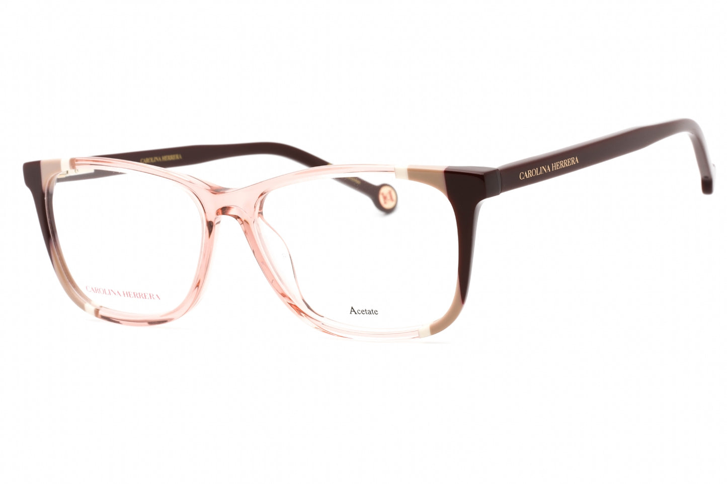 Carolina Herrera 0066 C19 Eyeglasses Burgundy Nude Size : 53