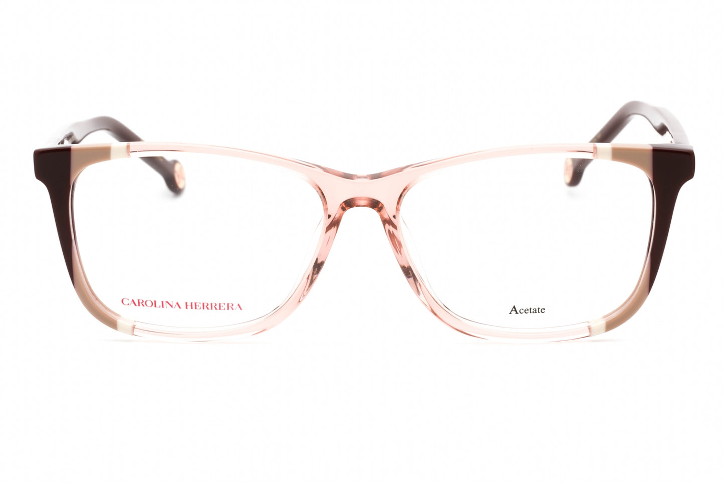 Carolina Herrera 0066 C19 Eyeglasses Burgundy Nude Size : 53