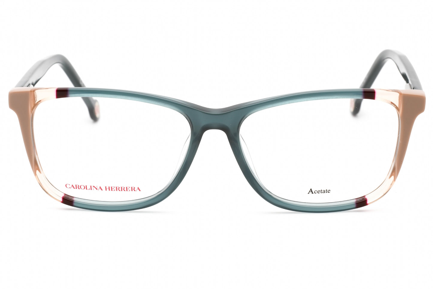 Carolina Herrera 0066 Hbj Eyeglasses Teal Brown Size : 53