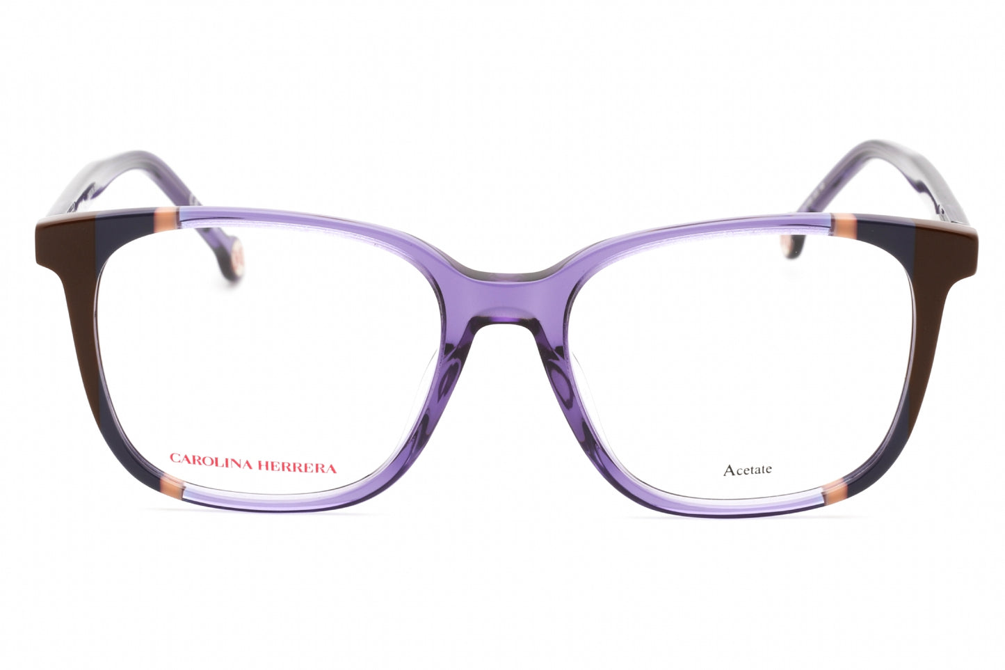 Carolina Herrera 0065 E53 Eyeglasses Violet Brown Size : 52