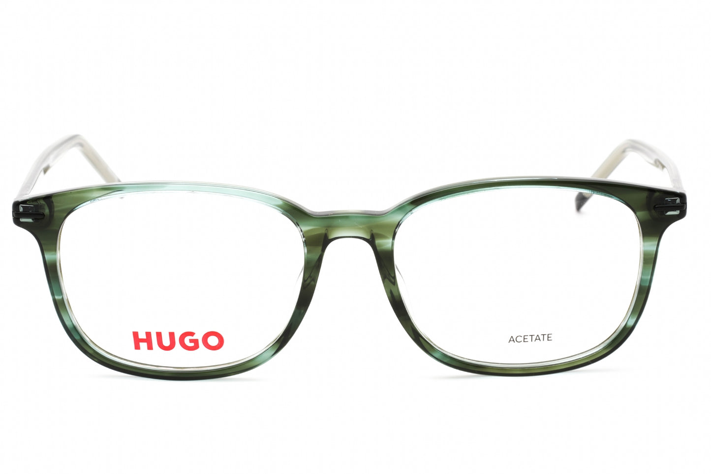 Hugo 1171 6ak00 Eyeglasses Green Horn Size : 53