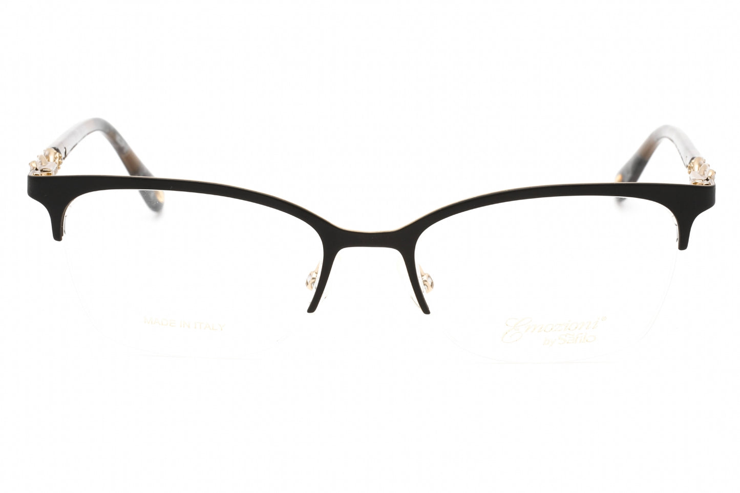Emozioni 4412 I4600 Eyeglasses Mt Bk Gd Size : 50