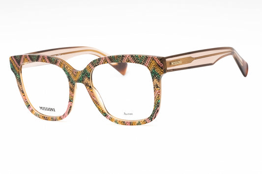 Missoni 0127 03800 Eyeglasses Pttr Pk Grn Size : 51