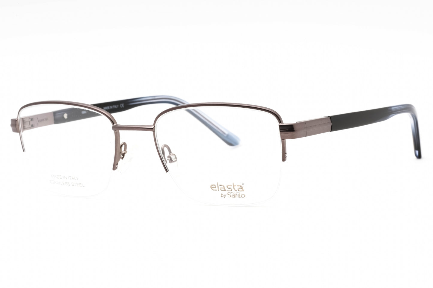 Elasta 3127 Hwj00 Eyeglasses Dark Grey Size : 53