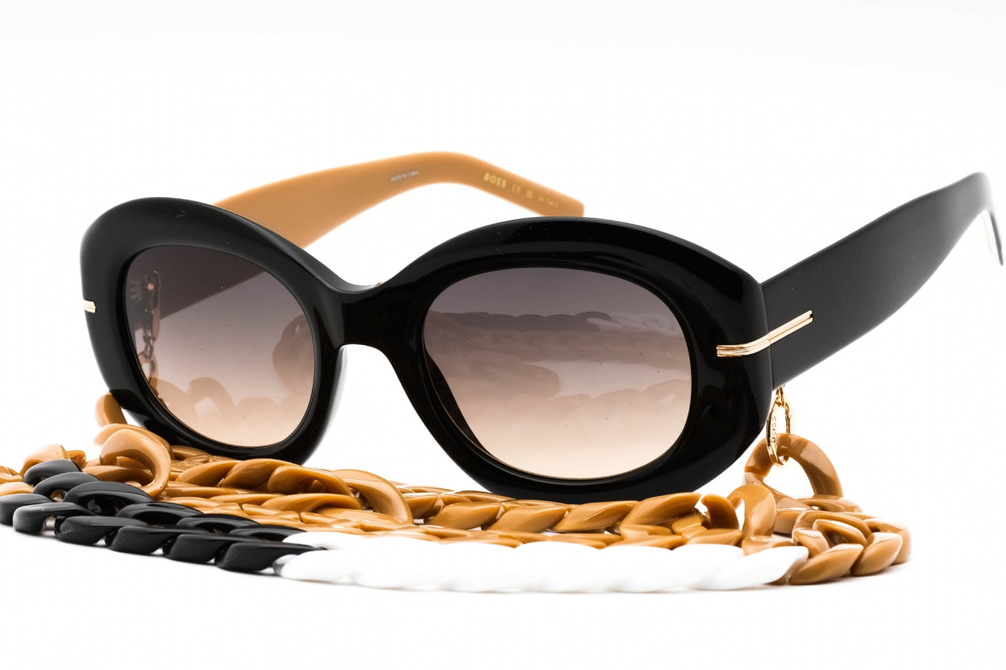 Hugo Boss Boss 1521/n/s 0wmpr Sunglasses Black Beige Size : 51