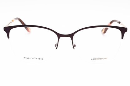 Liz Claiborne L 677 1jz00 Eyeglasses Matte Violet Size : 53