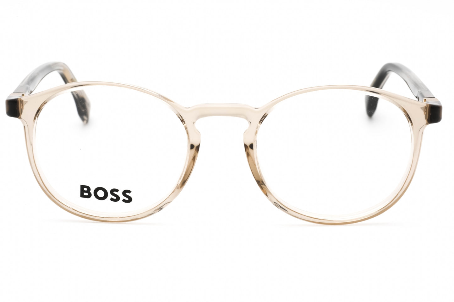 Hugo Boss Boss 1572 Jc100 Eyeglasses Beige Striped Brown Size : 50
