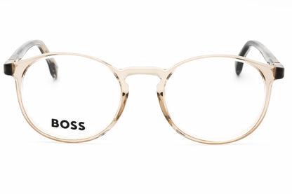 Hugo Boss Boss 1572 Jc100 Eyeglasses Beige Striped Brown Size : 50