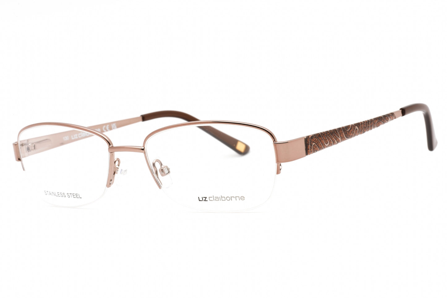 Liz Claiborne L 611 1b800 Eyeglasses Brown Size : 52