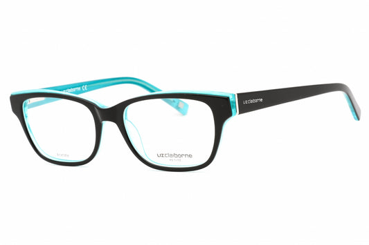 Liz Claiborne L 437 Db500 Eyeglasses Black Turquoise Size : 48