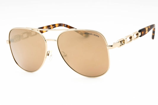 Michael Kors 1121 10147p Sunglasses Light Gold Size : 58