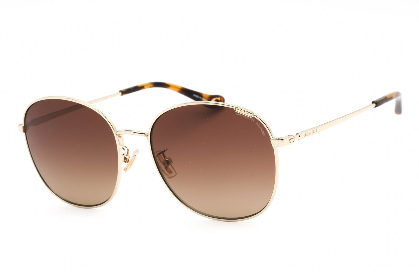 Coach 7134 9005t5 Sunglasses Shiny Light Gold Size : 57