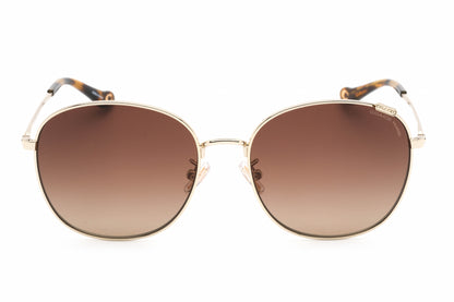 Coach 7134 9005t5 Sunglasses Shiny Light Gold Size : 57