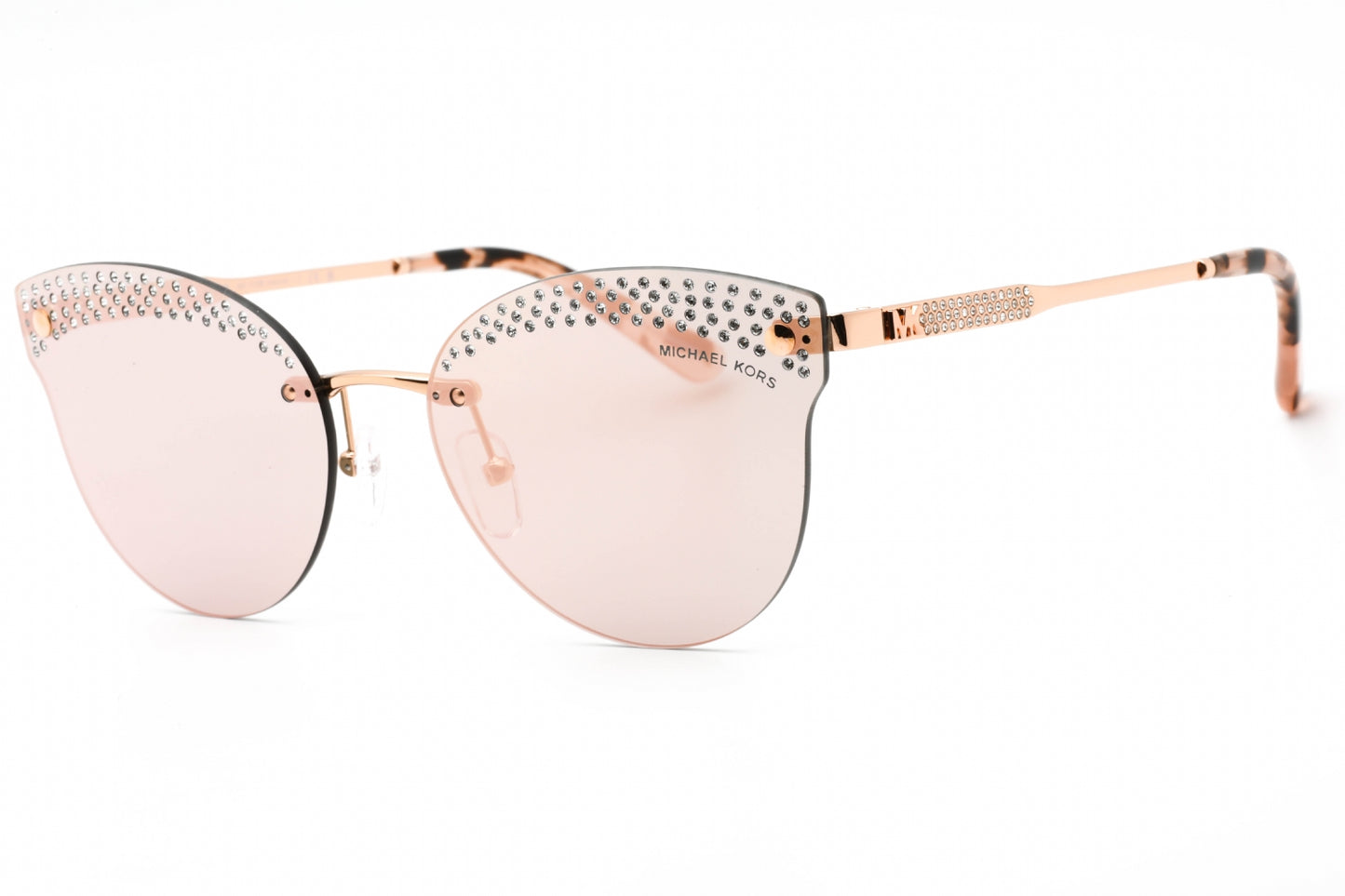 Michael Kors 1130b 11084z Sunglasses Pink Gold Size : 59