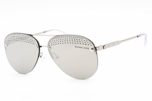Michael Kors 1135b 18896g Sunglasses Shiny Silver Size : 59