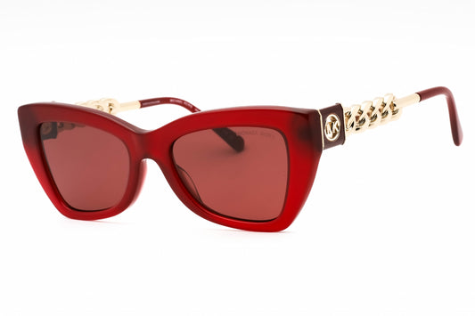 Michael Kors 2205 394975 Sunglasses Transparent Dark Red Size : 52