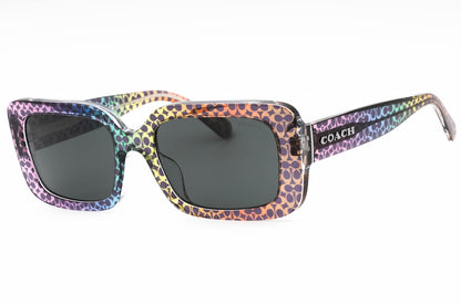 Coach 8380u 583587 Sunglasses Transparent Grey Signature C Pattern Size : 54