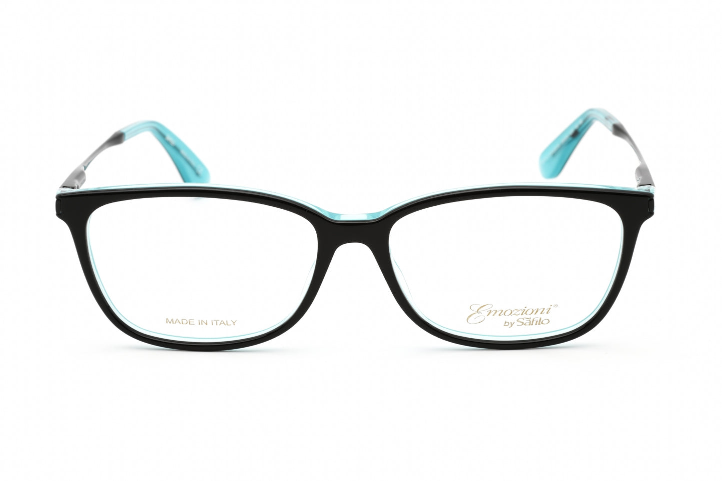 Emozioni 4044 Sjw00 Eyeglasses Black Turquoise Palladium Size : 53
