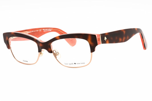 Kate Spade Shantal Qtq00 Eyeglasses Havana Pink Size : 50
