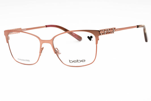 Bebe 5155 770 Eyeglasses Rose Gold Size : 53