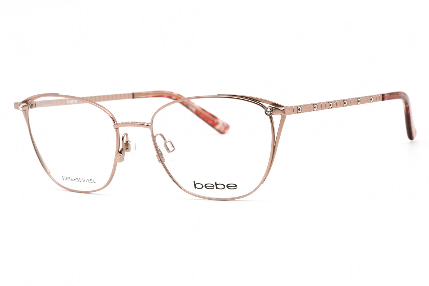 Bebe 5182 770 Eyeglasses Rose Gold Size : 53