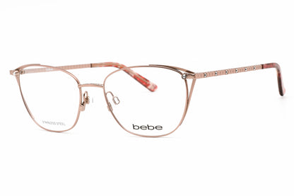 Bebe 5182 770 Eyeglasses Rose Gold Size : 53