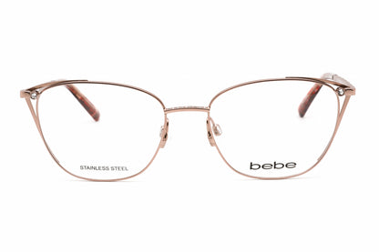 Bebe 5182 770 Eyeglasses Rose Gold Size : 53