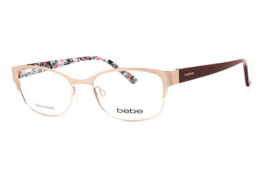 Bebe 5185 770 Eyeglasses Rose Gold Size : 53