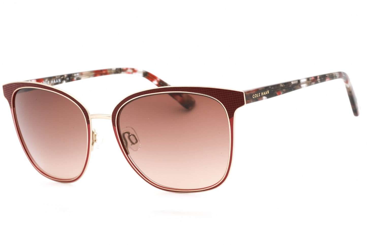 Cole Haan 7084 604 Sunglasses Burgundy Size : 56