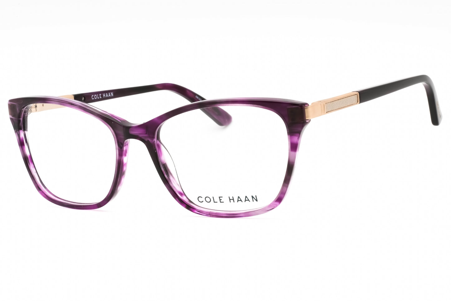 Cole Haan 5049 510 Eyeglasses Plum Horn Size : 54