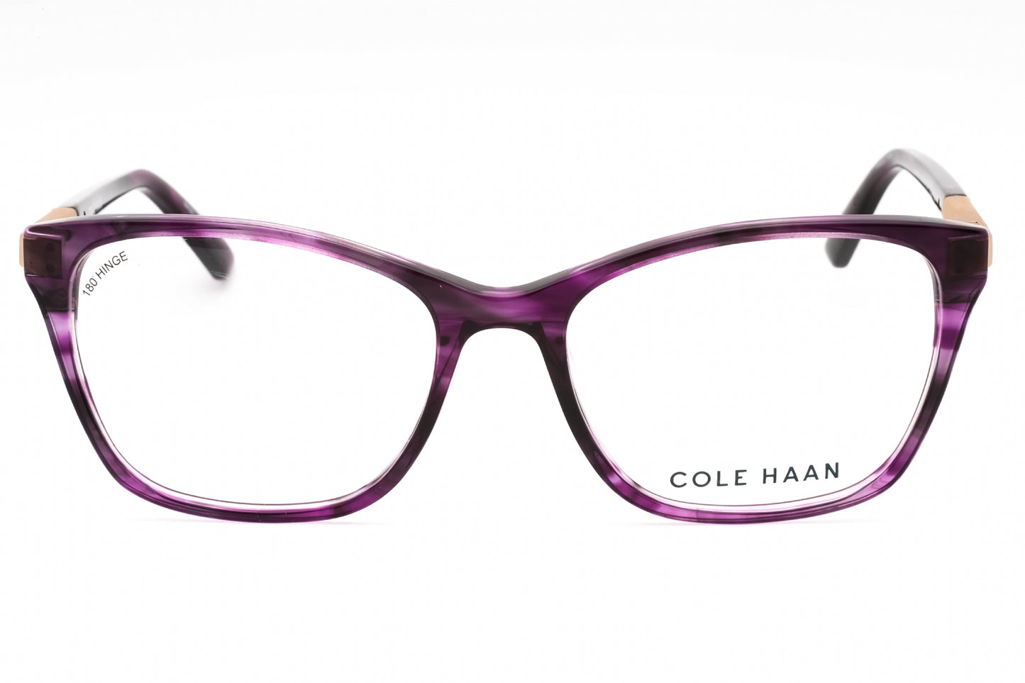 Cole Haan 5049 510 Eyeglasses Plum Horn Size : 54