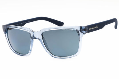Armani Exchange 4026s 82782v Sunglasses Shiny Transparent Blue Size : 56