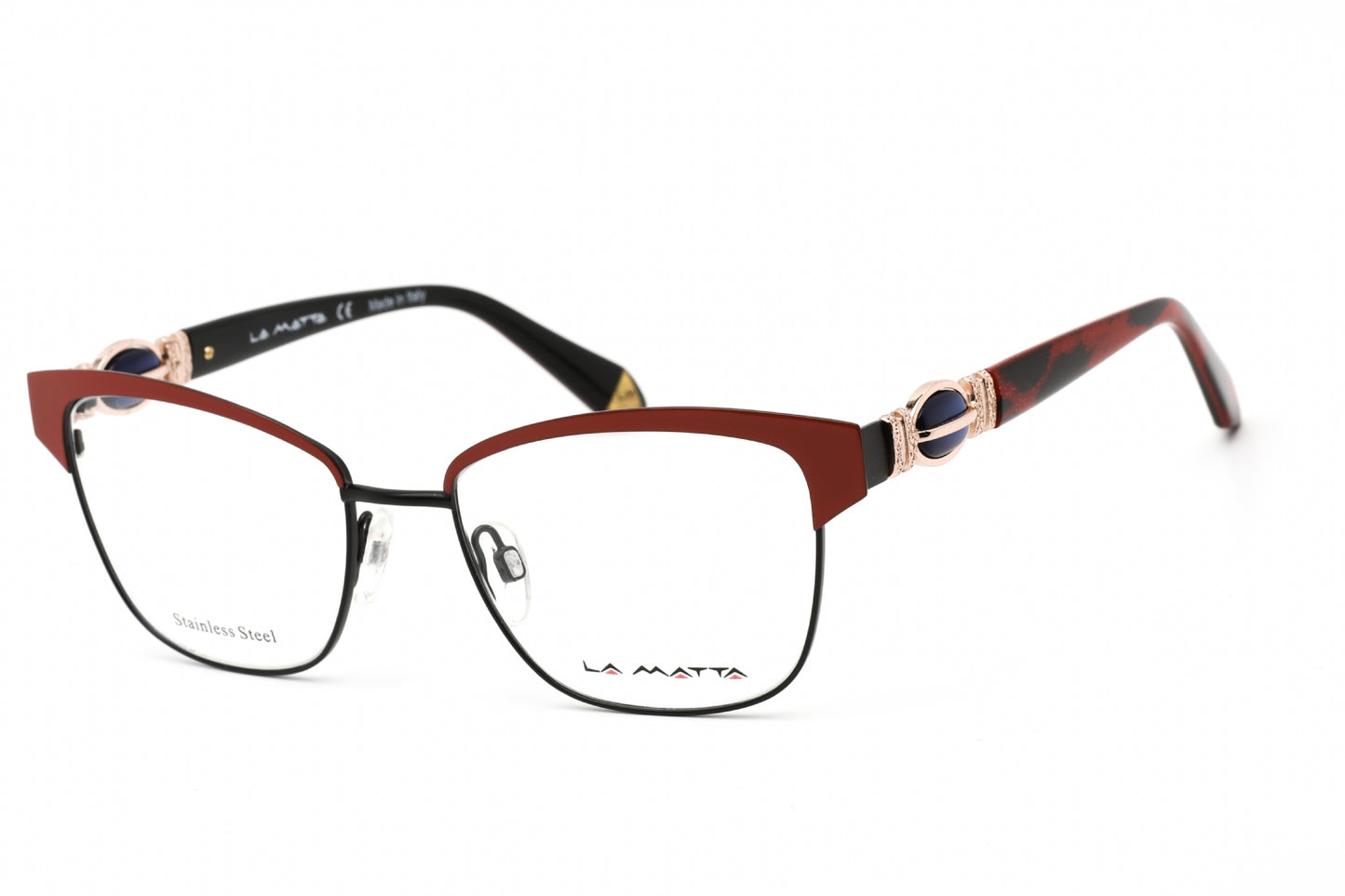 La Matta 3249 C1 Eyeglasses Red Size : 49
