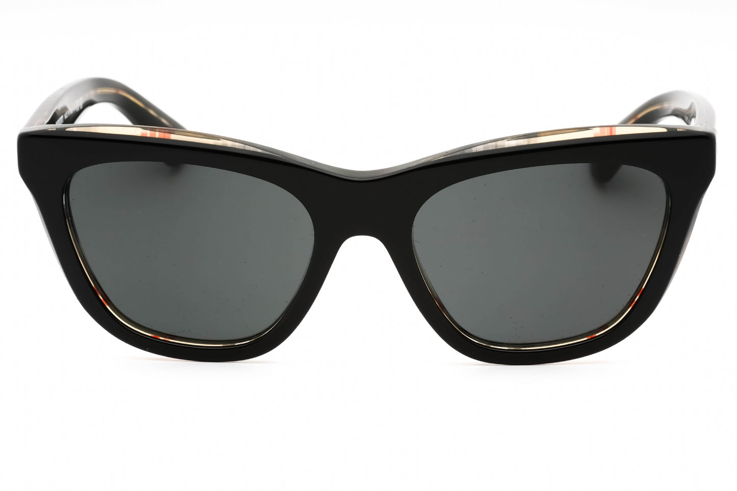 Burberry 4435 412187 Sunglasses Top Black On Vintage Check Size : 53