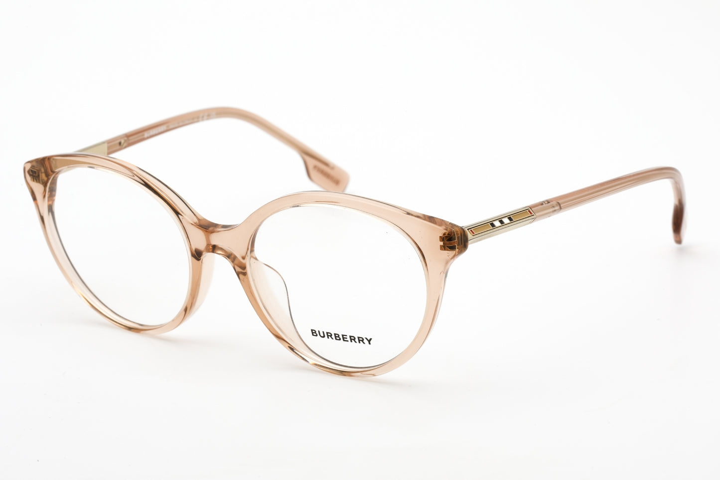 Burberry 2349f 3358 Eyeglasses Transparent Peach Pink Size : 53