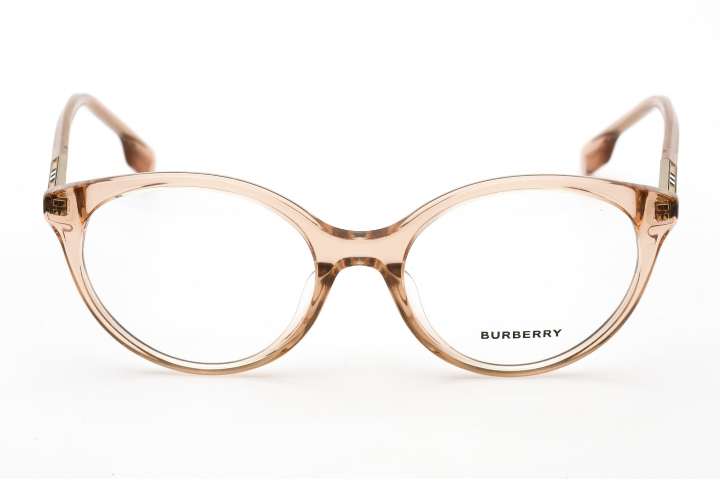 Burberry 2349f 3358 Eyeglasses Transparent Peach Pink Size : 53
