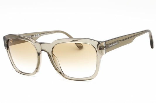 Emporio Armani 4175 588413 Sunglasses Shiny Transparent Green Size : 55