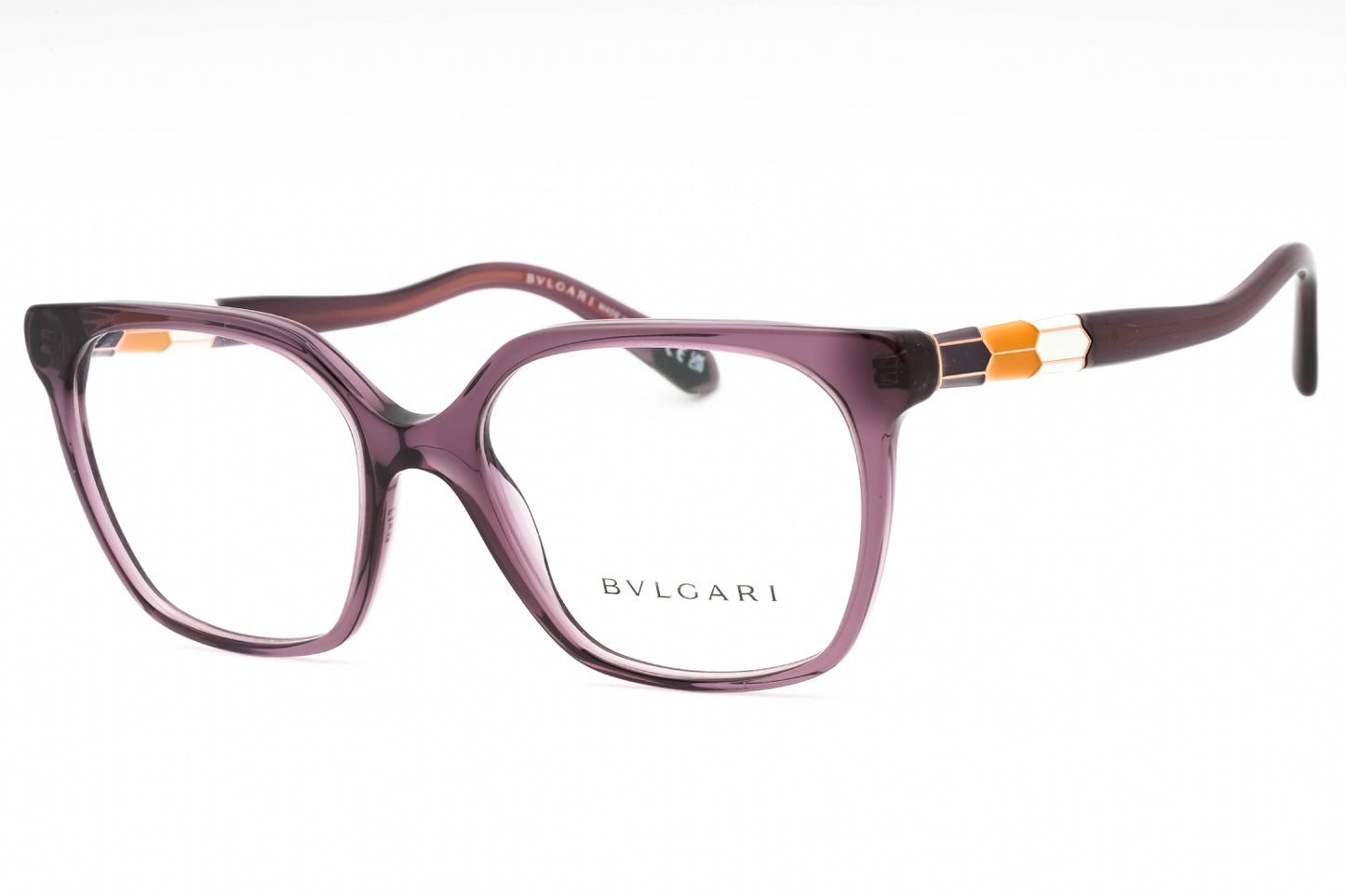 Bvlgari 4205 5514 Eyeglasses Transparent Amethyst Size : 54