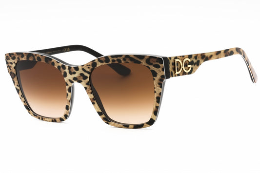 Dolce & Gabbana 4384 316313 Sunglasses Leo Brown On Black Size : 53