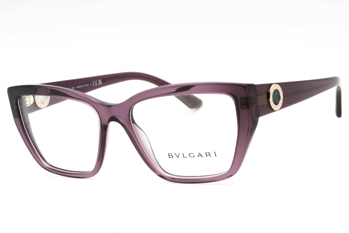 Bvlgari 4221 5518 Eyeglasses Transparent Amethyst Size : 55