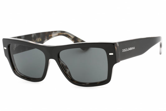 Dolce & Gabbana 4451 340387 Sunglasses Black On Grey Tortoise Size : 55