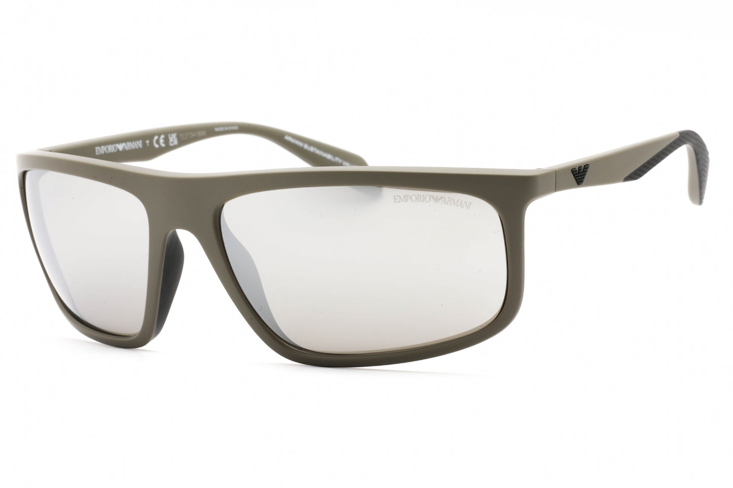 Emporio Armani 4212u 54376g Sunglasses Matte Mud Rubber Black Size : 64