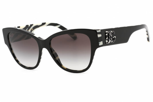 Dolce & Gabbana 4449 3372p Sunglasses Black On Zebra Print Size : 54